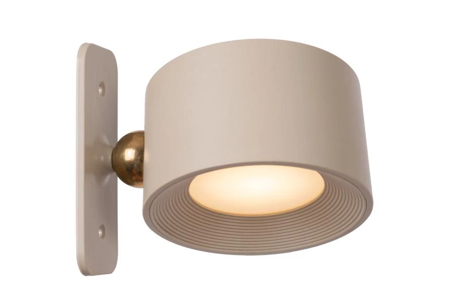 Lucide JOLAN - wiederaufladbare Schreibtischlampe/Klemmleuchte/Wandleuchte - Akku/Batterie - LED Dim to warm - 1x3,5W 2700K/5700K - Taupe - detail 2